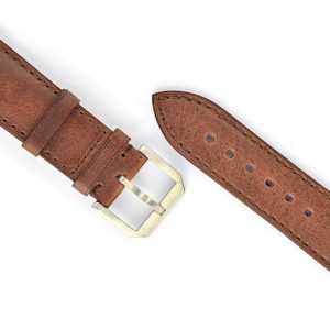 Bracelet Apple Watch, Cuir de veau, Marron Nagano, SA1822