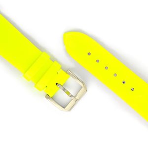 Apple Watch Armband, Kalbsleder, Neongelb, VV09